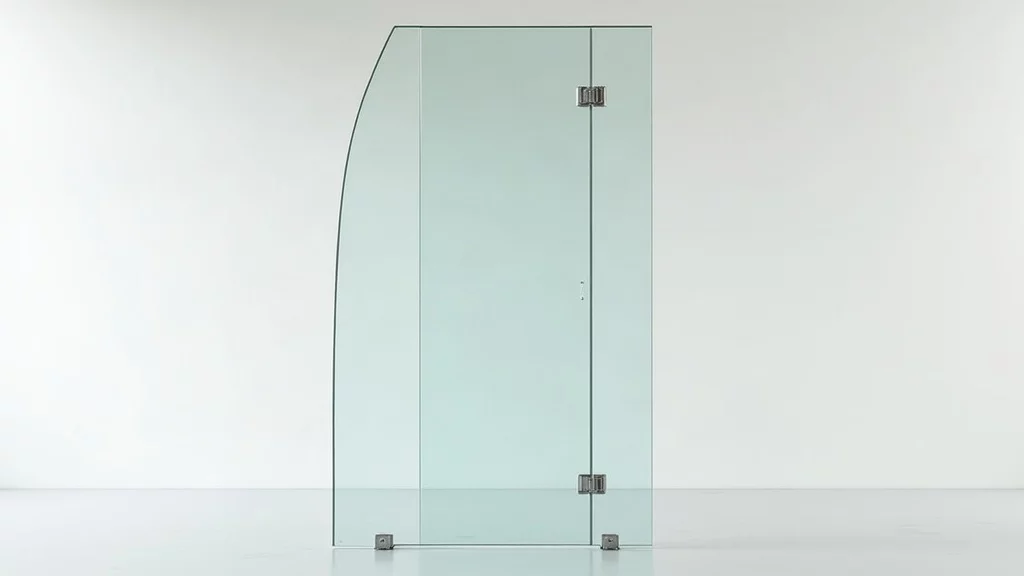 Изогнутая стеклянная перегородка плавной формы