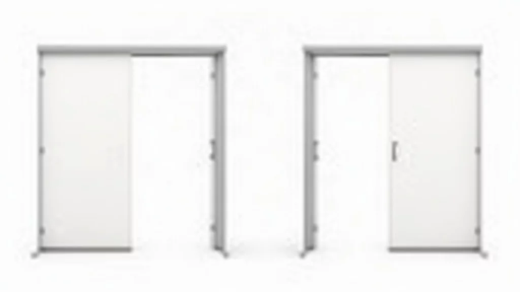 Two different partition frame structures side by side comparison