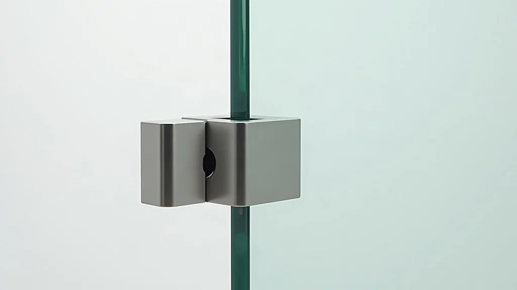 Hidden metal clamp system for glass wall installation