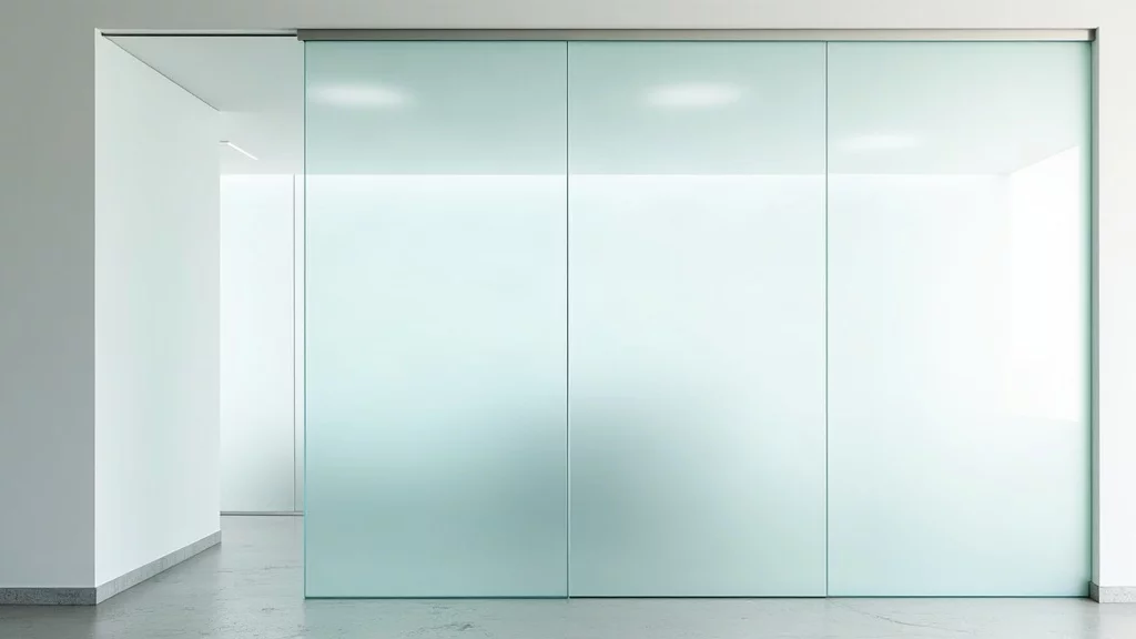 Smart glass panel partition with electronic tint control